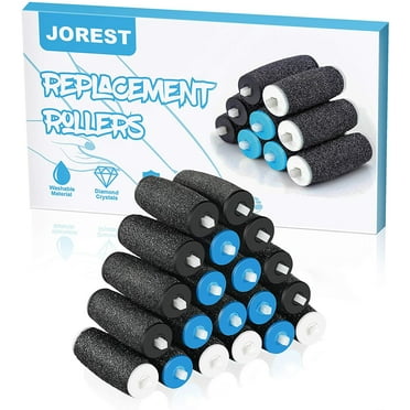 Scholl Velvet Smooth Pedi replacement roller head refills for the electric callus removers, 3 types of roughness