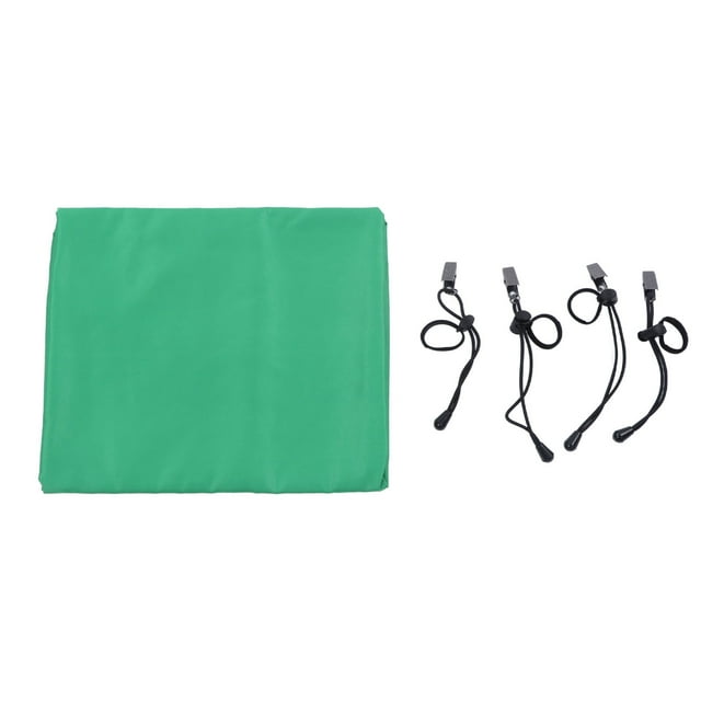 Photographic Green Screen, Cotton Polyester 75D Encryption 120g Thickening Green Photo Backdrop For Live Broadcasting 1x2m/39.4x78.7in