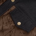 thumbnail image 3 of Betivan Men's Corduroy Top Double Tone Cracked Casual Versatile Shirt Jacket Men's Long Sleeved Lapel Top/shirt Mens Casual Outerwear Warm Fall Winter Clothing, 3 of 6