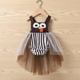 thumbnail image 2 of Baby Girl Christmas Dress Newborn Sleeveless Striped Romper Dress Turkey Bodysuit Tulle Dresses Thanksgiving Clothes, 2 of 9