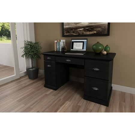 Better Homes and Gardens Computer Desk with Filing Drawers, Multiple
