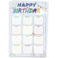 thumbnail image 1 of 2 Feuilles Tableau d'Anniversaire pour Classe 17x11 Pouces Affiche d'Anniversaire Colorée Calendrier d'Anniversaire Réutilisable pour École Classe avec Décorations de Tableau (Rubans Colorés), 1 of 9