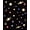 Black, Pattern 1, variant on ODIKA 4x6 Machine Washable Non-Slip Area Rug, System Planet with Galaxy Stars Space Exploration Theme High Traffic Rug, Black, 693298