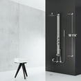 thumbnail image 2 of VIGO Bowery 58 in. H x 4 in. W 4-Jet Shower Panel System with Square Head, Tub Filler and Hand Shower Wand in Stainless Steel, 2 of 13