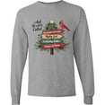 thumbnail image 3 of Inktastic Christian Christmas Tree with Red Cardinal Long Sleeve T-Shirt, 3 of 5