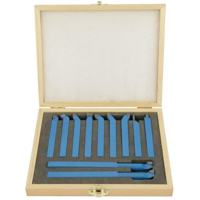 11 Pcs Outils de Tour de Tour à Pointe de Carbure, Ensemble D'Outils de Coupe en Métal