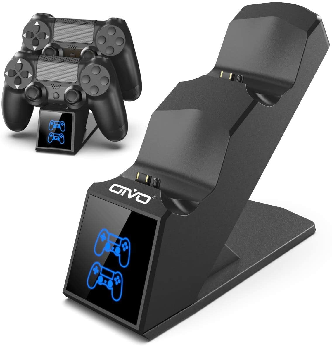 PS4 Controller Charger, OIVO DualShock 4 Controller Charging Station Dock for Playstation 4/PS4/PS4 Slim/PS4 Dual Wireless PS4 Charging Dock - Black - Walmart.com