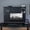 Black 782, variant on 43x35 Inch Clamp-On Desk Pegboard with Single Monitor Stand for Gaming & Office, Black Steel Peg Board Organizer with Hooks & Movable Panel