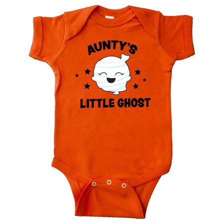 

Inktastic Cute Aunty s Little Ghost with Stars Gift Baby Girl Bodysuit