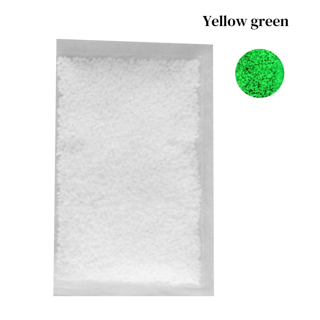 Fluorescent Sand Wish Bottle DIY Luminous Powder Resin Particle Glow In The Dark Sand, Yellow Green