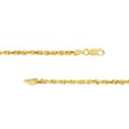 thumbnail image 3 of 14K Yellow Gold Women's 18" 3.00mm Diamond Cut Rope Chain Necklace, 3 of 4