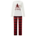 thumbnail image 2 of RUINIXCW Family Christmas Pajamas Matching Sets Xmas PJS Holiday Jammies for Family Tree Long Sleeve Tops and Plaid Pants Family Christmas Outfits Sleepwear, 2 of 10