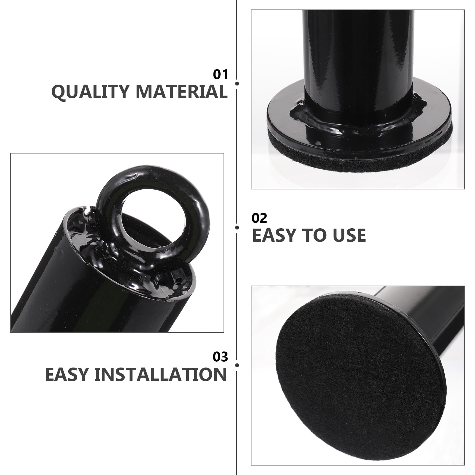 RENACLIPY Fitness Equipment Barbell Holder Rack Attachment Black Weight Lifting Rack