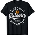thumbnail image 1 of Playera de Mujer Bitcoin Logo BTC Criptomoneda Mineros Blockchain Divertida Estilo Misfits Negro, 1 of 7