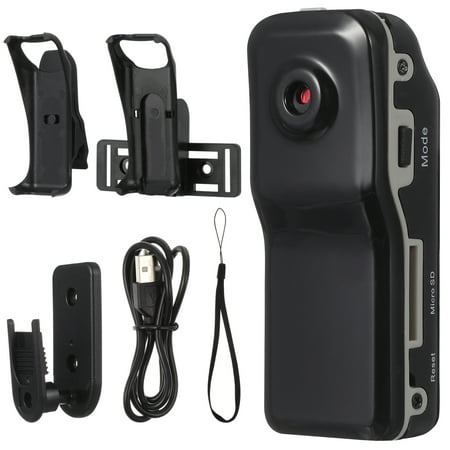 Image of ATriss Portable Mini DV Camcorder DVR Video Camera Webcam Support 16GB Cam Sports Helmet Bike Motorbike Cam (Black)