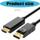 thumbnail image 3 of DisplayPort To HDTV Cable 4K 60Hz 180cm Fast speed Coppers Cord For HDTV Monitor PC Laptop, 3 of 4