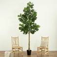 thumbnail image 5 of Nearly Natural 9ft. Artificial Fiddle Leaf Fig Tree, Green, 5 of 7