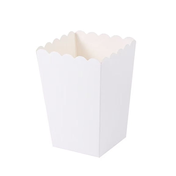 WODJR 100Pcs Popcorn Boxes Movie Night Party Supplies Popcorn Bucket Containers Snack Favor Treat Box Snack Favor Boxe Dessert Bags for Movie Theater Birthday Wedding Decoration Mini Pastry Candy Box