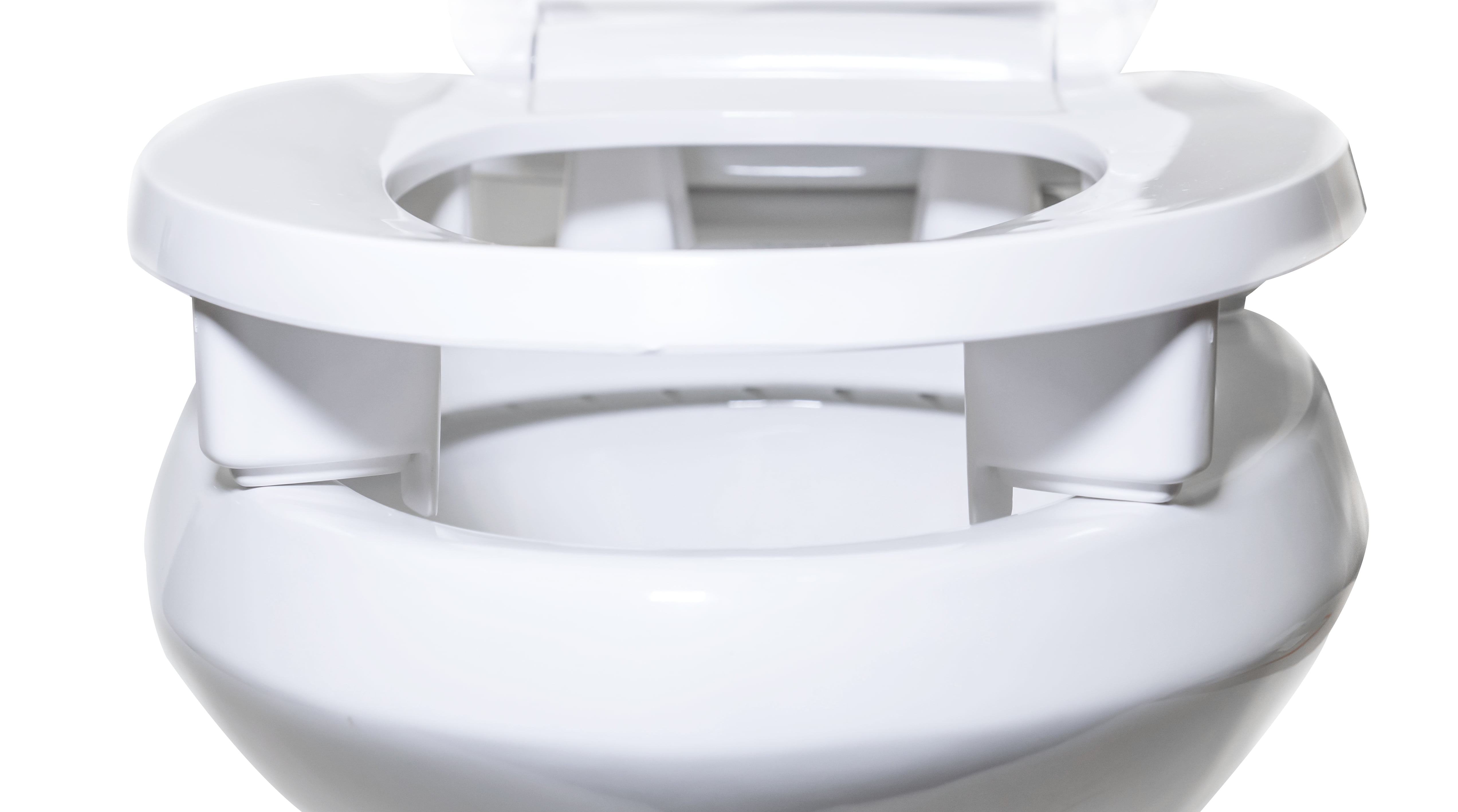 CENTOCO GR3L800STS-001 Toilet Seat, With Cover, Plastic, Elongated, White