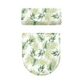 thumbnail image 5 of FORUDESIGNS Tropical Leaf Print Toilet Lid Cover Toilet Tank Cover 2 Pcs, Machine Washable Seat Covers, Prevents Dust, Fits Most Round, Elongated and Oblong Lids, Accessories Decor, 5 of 8