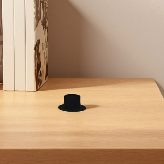 Amosfun 15pcs Snowman Hat Tree Topper for Crafts Flocking Material Adorable Design for Family and Friends