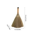 thumbnail image 3 of TTJ Cleaning Supplies Home Essentials Small Besom Straw Sweeping Brush Ergonomic Short Hand Mini Broom for Floors Tabletops and Cobwebs Dirt Removal Small Household Cleaning Tool Home Essentials, 3 of 6