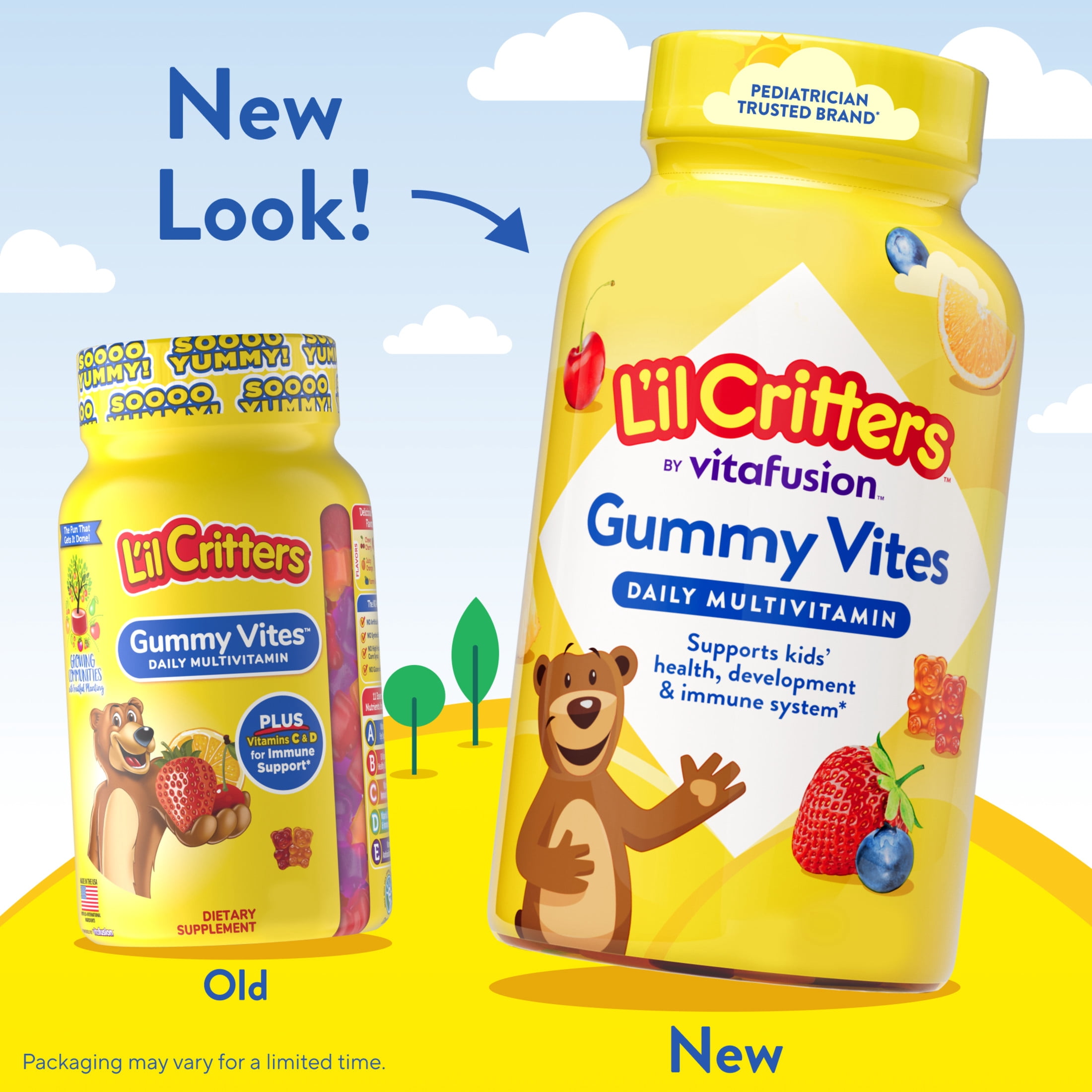 L’il Critters Gummy Vites Kids Multivitamin Gummies, Mixed Fruit, 190 Count