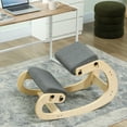 thumbnail image 2 of HOMCOM Chaise Ergonomique à Genoux, Tabouret à Genoux Réglable, Gris, 2 of 10