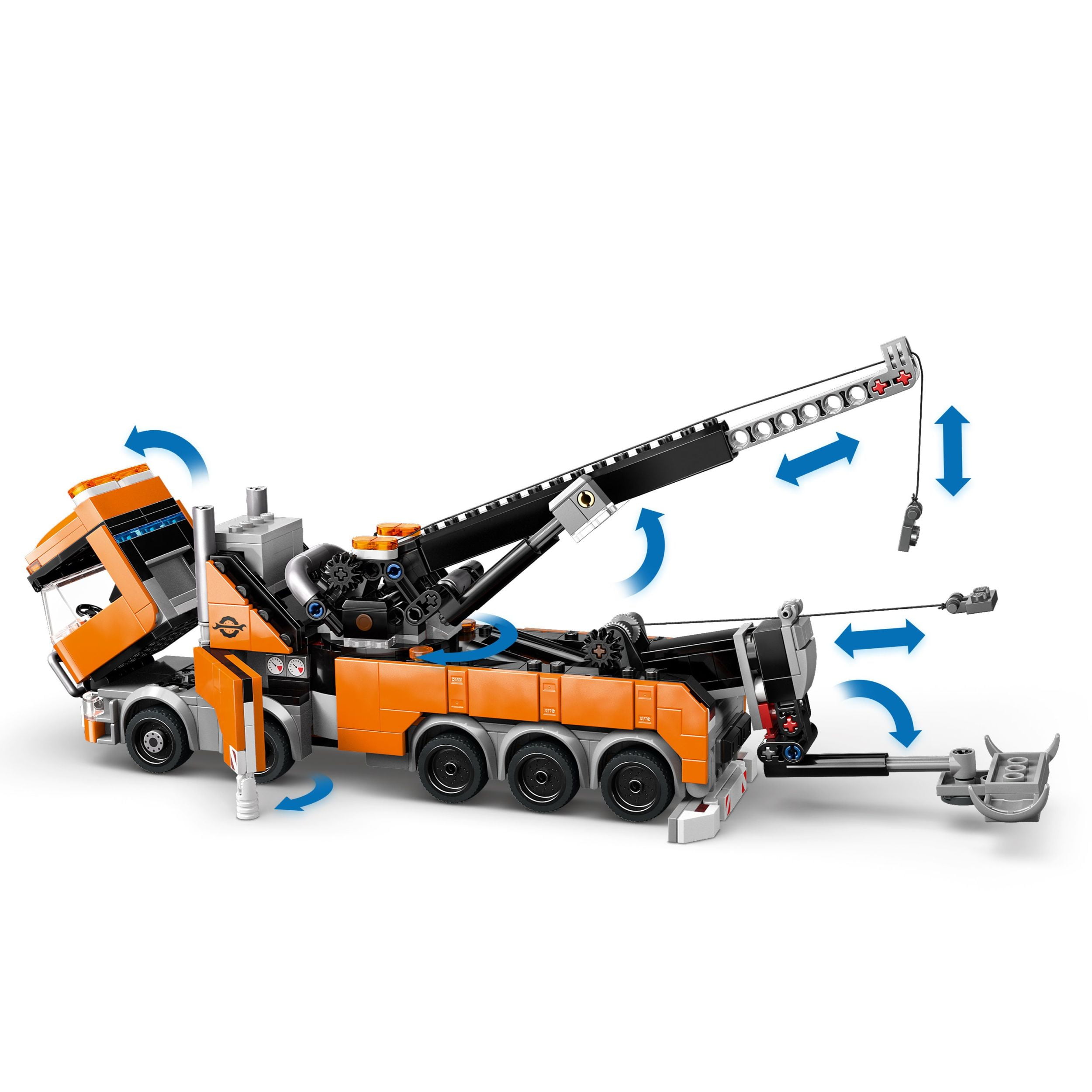 LEGO City Heavy-Duty Recovery Tow Truck with Crane Building Toy - Dump Truck & Tow Truck Toys for Boys & Girls, Ages 8+ - Pretend Play Set for Kids - Gift Idea for Birthdays & Holidays - 60467, LEGO Heavy-Duty Recover 60467