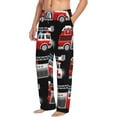 thumbnail image 2 of Daiia Fire and Rescue Truck Men's Sleep Pant with Pockets and Drawstring,Pajama Pants-Large, 2 of 9