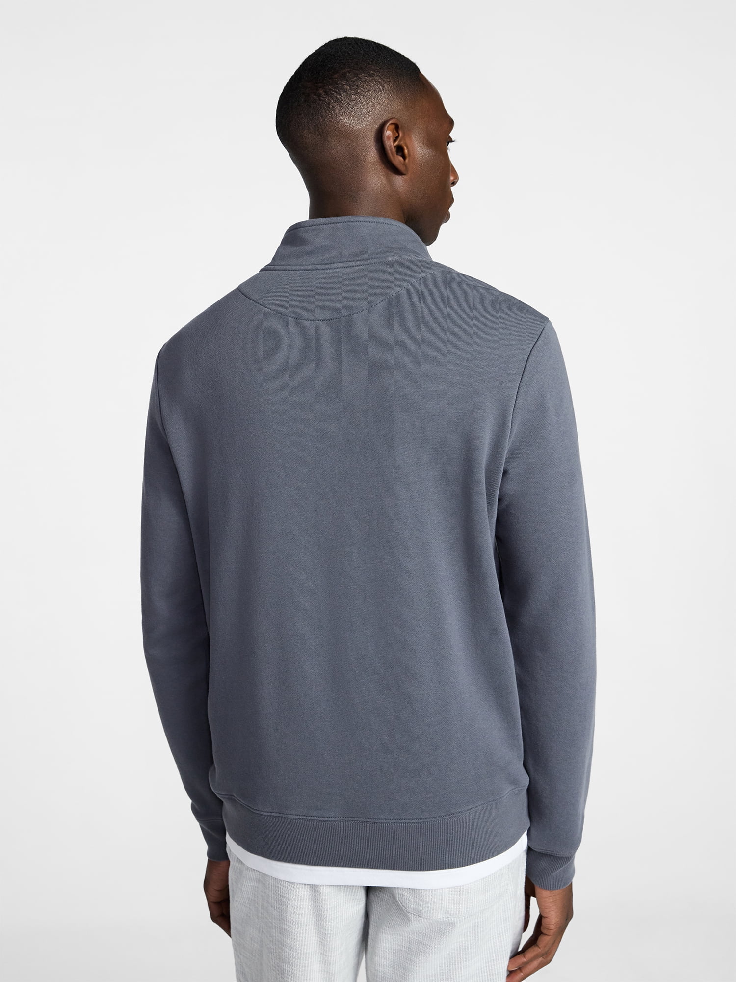 George Men's Washed Terry Quarter Zip Sweater, Sizes S-3XL