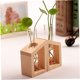 thumbnail image 4 of MERRYHAPY Florero Tubo De Vidrio Beige Con Soporte De Madera Para Plantas Hidroponicas Decorativas, 4 of 8
