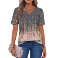 thumbnail image 4 of Fantaslook Womens Blouses Dressy Casual Tops Summer Short Sleeve V Neck Shirts Business Work Blouses, 4 of 10