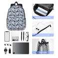 thumbnail image 5 of Goofa Police Car Pattern Lightweight Student Backpack for School, Water-Resistant, Adjustable Straps, Fits 15" Laptop, Multiple Pockets for Books, Accessories, 5 of 5