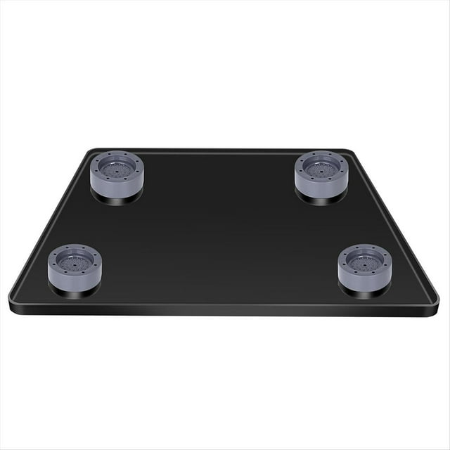 Alfombrilla de Silicona para Mininevera con 4 Elevadores de Base, 60 X 60 cm. Bandeja de para Debajo de la Alfombrilla del Refrigerador.