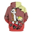 thumbnail image 3 of Calvin And Hobbes Hoodie 3D Print Pullover Hooded Long Sleeve Sweatshirts Tops Blouse with Pocket for Mens Womens, 3 of 8