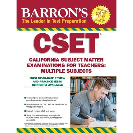 Barron's CSET : California Subject Matter Exams for Teachers: Multiple (Best Selling Art Subject Matter)