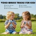 thumbnail image 5 of 2Pcs Mini Video Walkie Talkies for Kids Facetime Video Walkie Talkie, 5 of 9