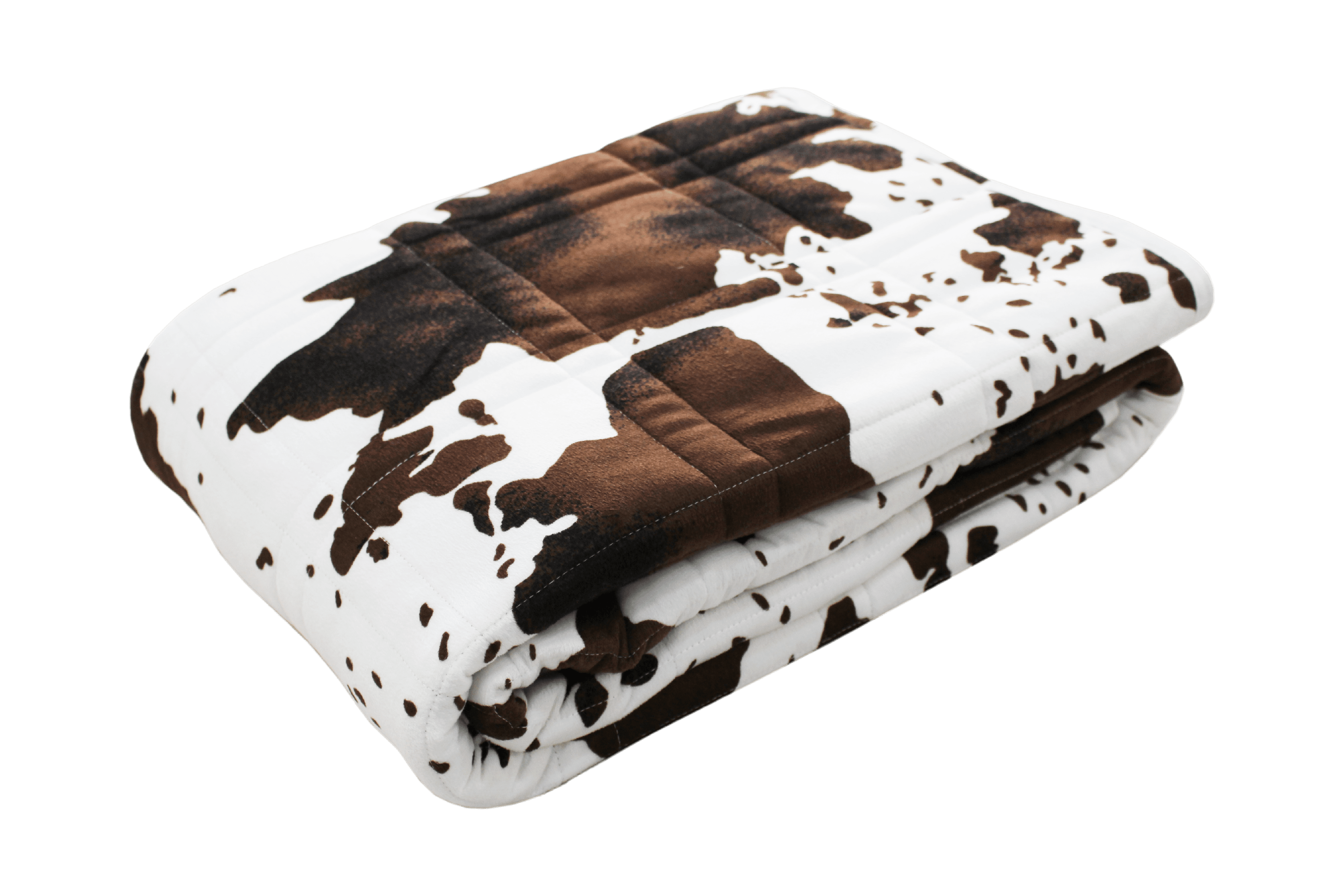 Ultra Plush Pine & River Minky Weighted Blanket (60"x80", 20 lb) in Cow