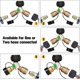 thumbnail image 4 of Propane Splitter, 2 Way Propane Tank Y Splitter Adapter With Gauge, Lp Gas Adapter Tee Grill Connect, 4 of 5