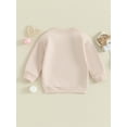 thumbnail image 4 of Bslissey Kids Baby Boy Girl Valentine's Day Sweatshirt Long Sleeve Letter Print Pullover Tops Toddler Crew Neck Loose Hoodie Casual Daily Clothes 6M 12M 18M 24M 3T 4T, 4 of 9