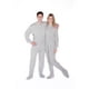 Big Feet Pajama Co. Gris Jersey Tricot Pyjama Pieds Adulte Dormeur – image 1 sur 2