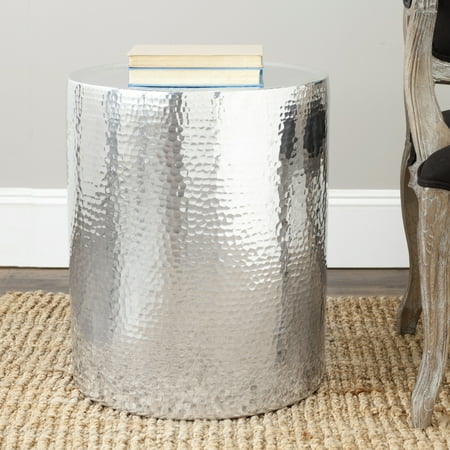 SAFAVIEH Polonium Occasional Hammered Table Silver