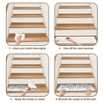 thumbnail image 6 of Blue Tulip Eucalyptus Leaf Stair Treads Non Slip for Steps Floral Botanical Summer Spring 4 Pcs Reusable Adhesive Stair Runner Mats for Dogs Elders Carpet Treads Rugs for Staircase 8x30 In, 6 of 9