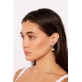 thumbnail image 2 of Bella by Thorne CZ Adult Heart Huggies Earrings Big,Gold/Clear, (Unisex), 2 of 7