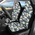 thumbnail image 2 of XYZCANDO Washable Car Seat Covers Sedan SUV Auto, Soft Durable Car Front Seat Covers 2 pcs Polyester Fabric Fish Camouflage Print, 2 of 10