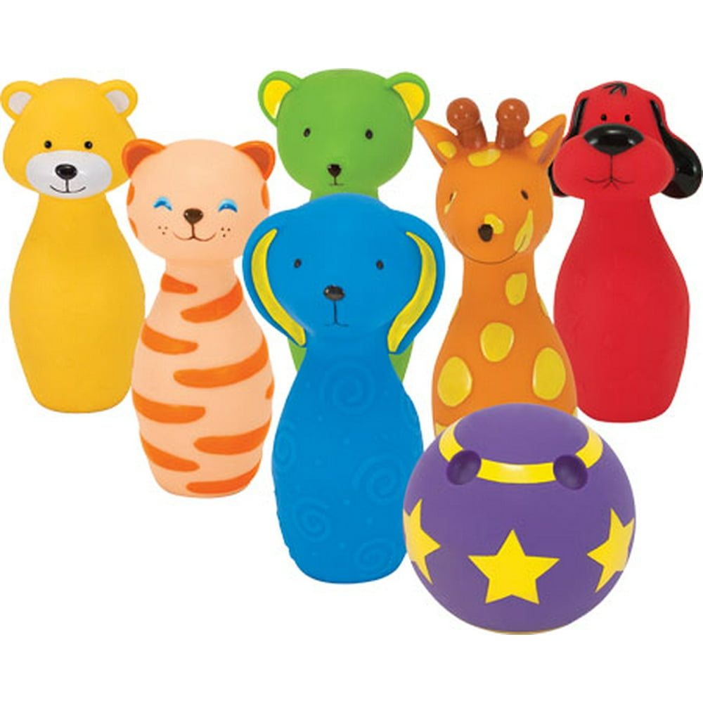 Melissa & Doug K's Kids Bowling Friends Play Set and Game With 6 Pins