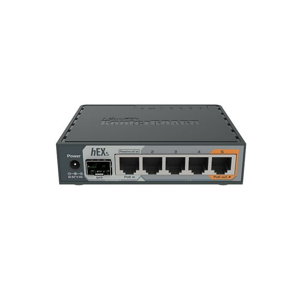 Offentliggørelse Beskæftiget Addiction Mikrotik hEX S Gigabit Ethernet Router with SFP Port RB760iGS - Walmart.com