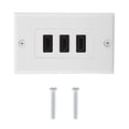 thumbnail image 1 of Enchufe de pared del adaptador del concentrador USB del zócalo del panel del vídeo de 3 puertos HDMI HD, 1 of 8