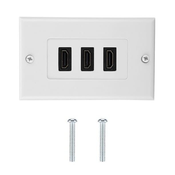 Enchufe de pared del adaptador del concentrador USB del zócalo del panel del vídeo de 3 puertos HDMI HD